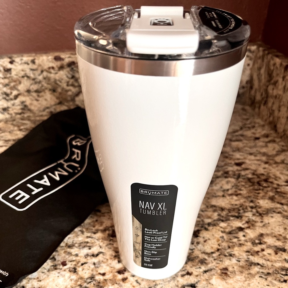 Brumate NAV XL Ice White Tumbler 32oz